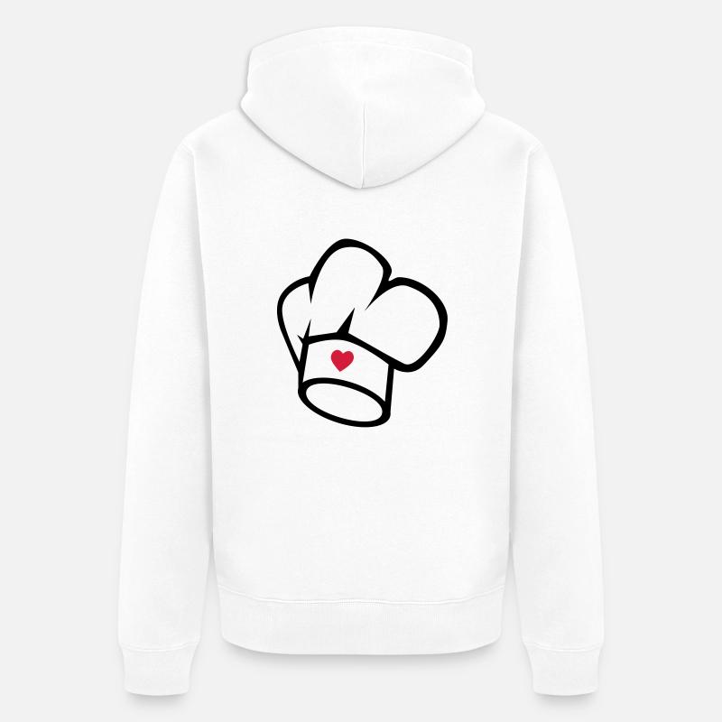 cuisinier - Veste à capuche bio Premium Unisexe - blanc