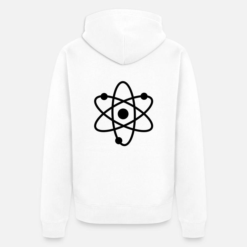 science symbol / nerd - Veste à capuche bio Premium Unisexe - blanc