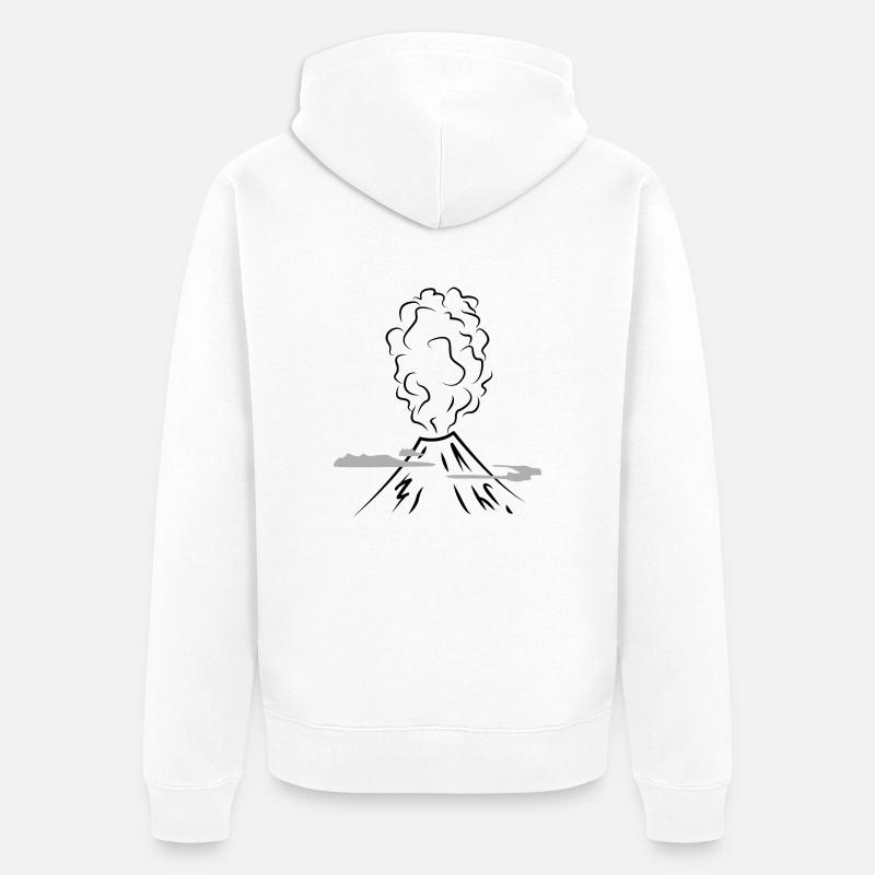 Vulcain - Veste à capuche bio Premium Unisexe - blanc
