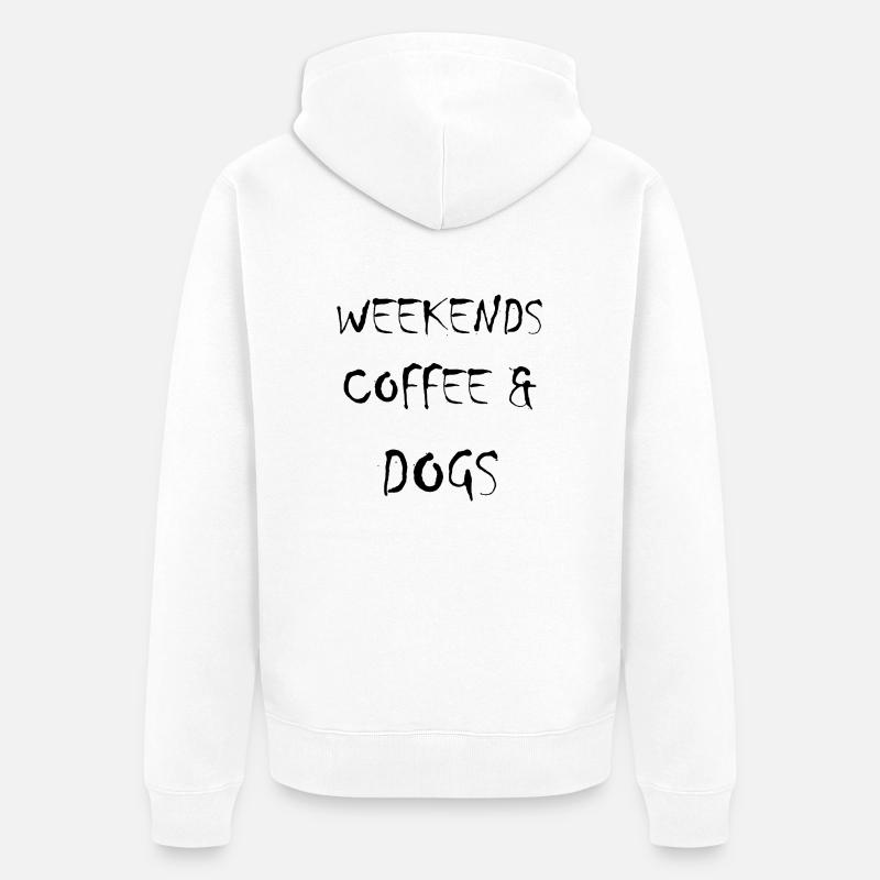 Hund Chien - Veste à capuche bio Premium Unisexe - blanc