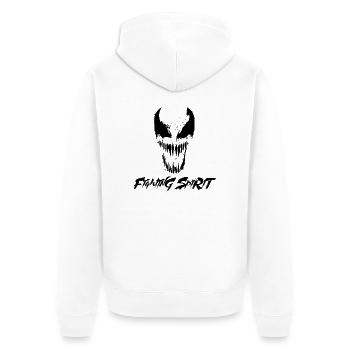 combatif Arts martiaux MMA - Veste à capuche bio Premium Unisexe - blanc - Dos - Thijin (182cm)