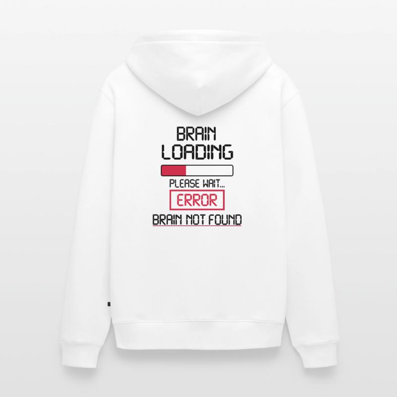 brain loading error Veste à capuche bio Premium Unisexe