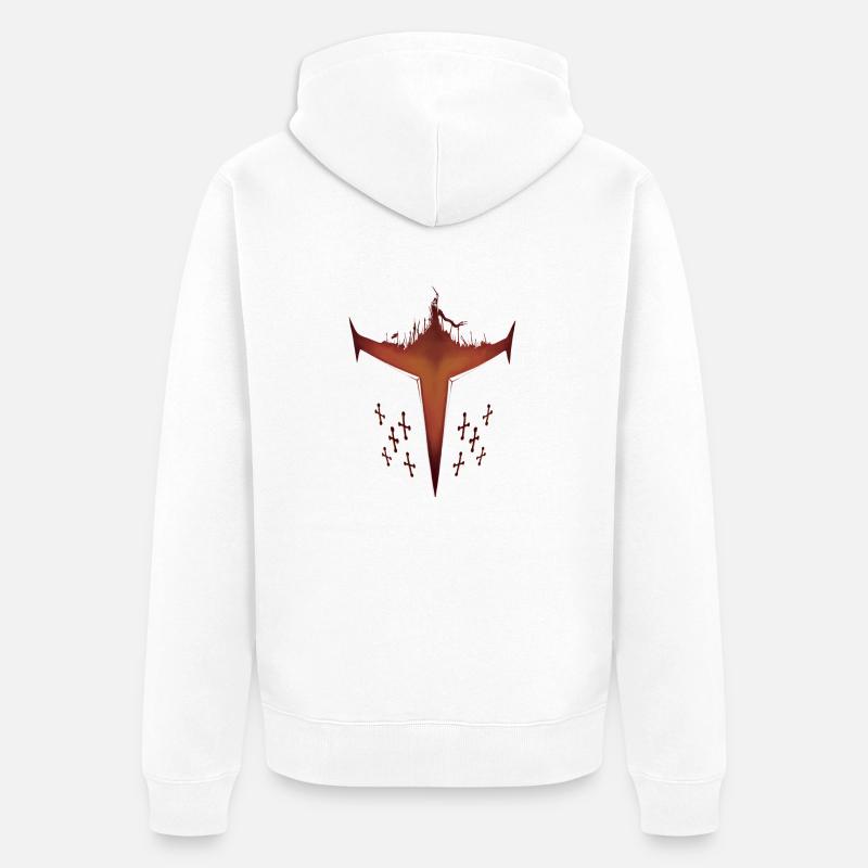 recuire - Veste à capuche bio Premium Unisexe - blanc