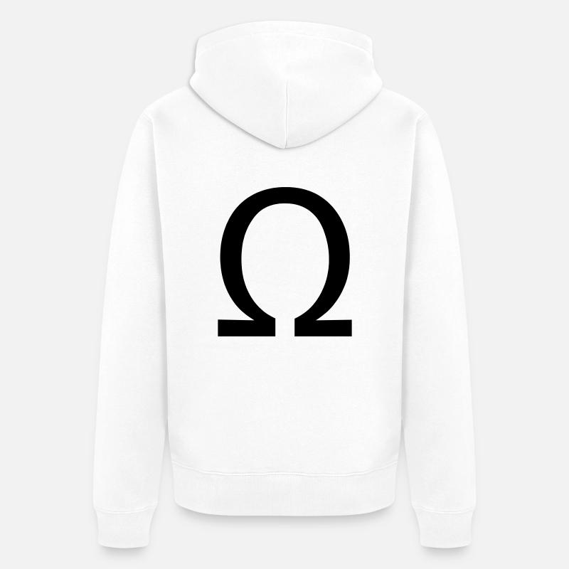 ohm - Veste à capuche bio Premium Unisexe - blanc