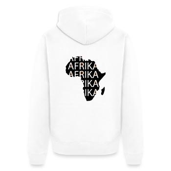 Afrique - Veste à capuche bio Premium Unisexe - blanc - Dos - Thijin (182cm)