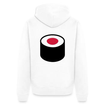 Sushi - Veste à capuche bio Premium Unisexe - blanc - Dos - Thijin (182cm)