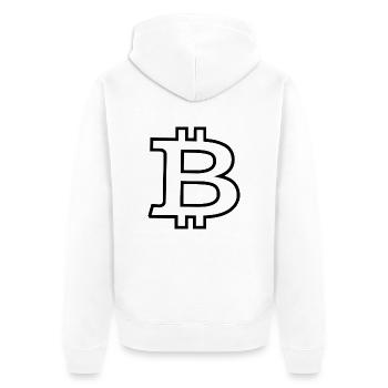 Bitcoin - Veste à capuche bio Premium Unisexe - blanc - Dos - Thijin (182cm)
