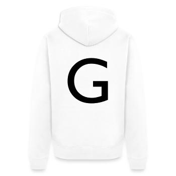 Capital G - Veste à capuche bio Premium Unisexe - blanc - Dos - Thijin (182cm)