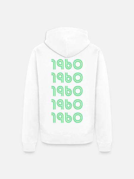 Jahr 1960 - Unisex Premium Bio Zip Hoodie - Weiß