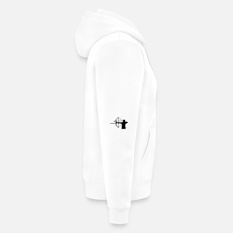 single men torso compound Unisex Premium Bio Zip Hoodie