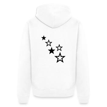 étoiles - Veste à capuche bio Premium Unisexe - blanc - Dos - Thijin (182cm)