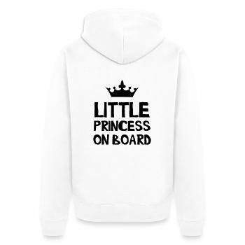 Little Princesse on Board - Veste à capuche bio Premium Unisexe - blanc - Dos - Thijin (182cm)