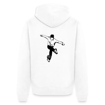 Freestyle Street Soccer - Veste à capuche bio Premium Unisexe - blanc - Dos - Thijin (182cm)