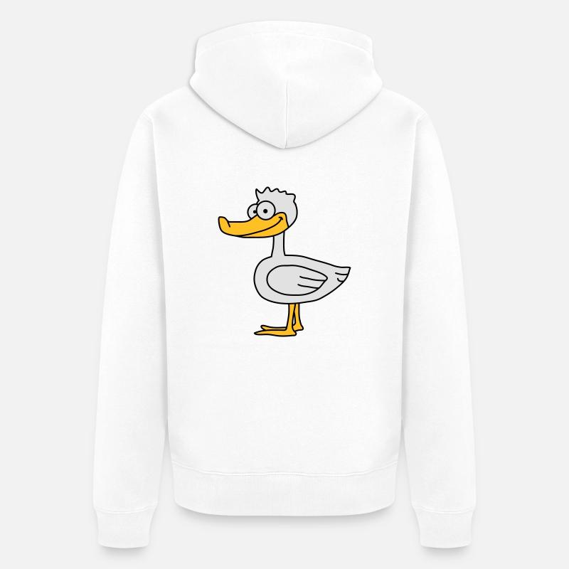 Duck - Veste à capuche bio Premium Unisexe - blanc
