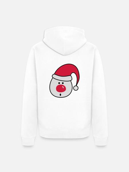 Nikolaus - Unisex Premium Bio Zip Hoodie - Weiß
