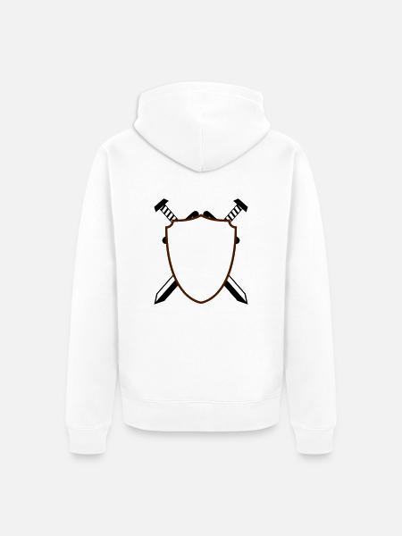Wappen - Unisex Premium Bio Zip Hoodie - Weiß
