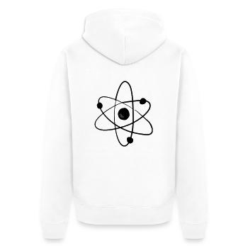 atom-logo - Veste à capuche bio Premium Unisexe - blanc - Dos - Thijin (182cm)