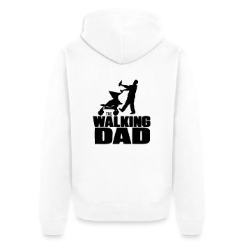 zombie dad humor funny fun daddy - Unisex Premium Organic Zip Hoodie - white - Back - Thijin (182cm)