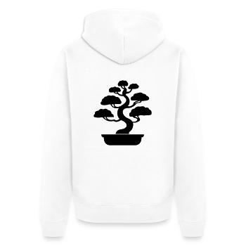 Bonsaï - Veste à capuche bio Premium Unisexe - blanc - Dos - Thijin (182cm)