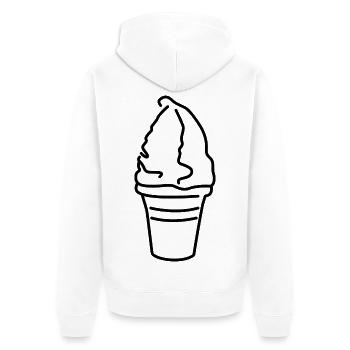 Glace - Veste à capuche bio Premium Unisexe - blanc - Dos - Thijin (182cm)
