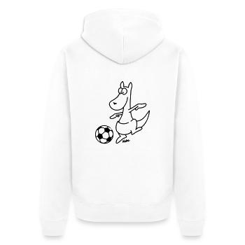Coupe du kangourou - Veste à capuche bio Premium Unisexe - blanc - Dos - Thijin (182cm)