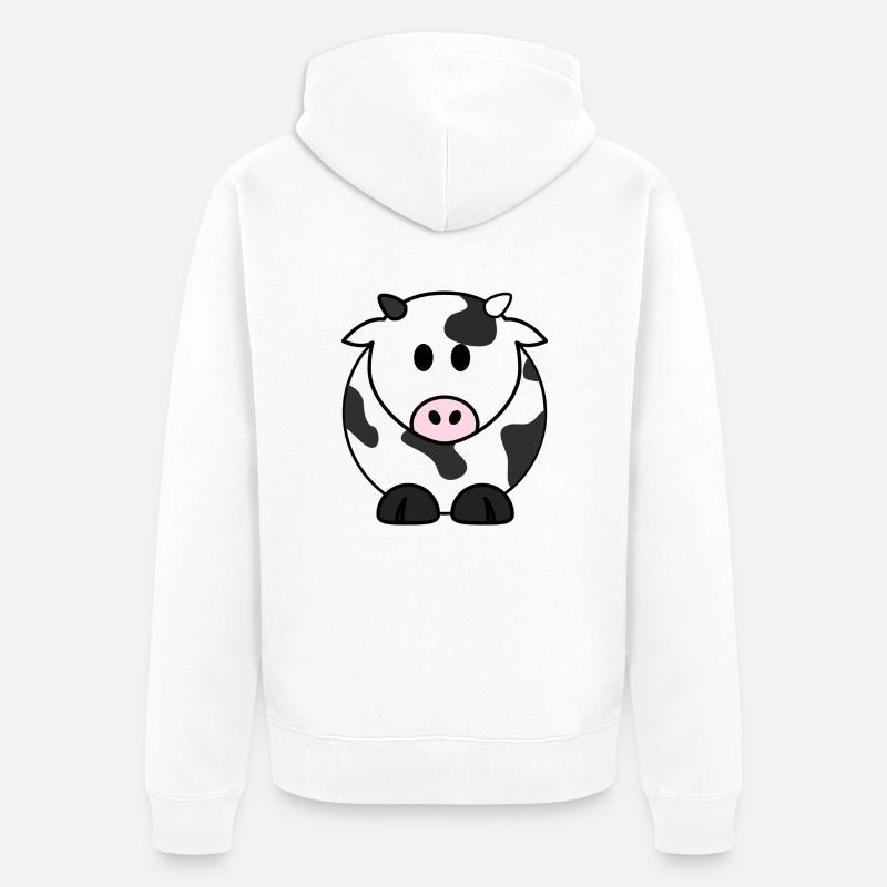 cow259 - Veste à capuche bio Premium Unisexe - blanc