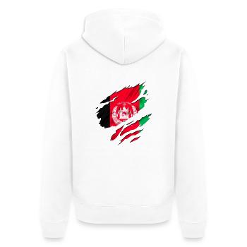 afghanistan guerre irak - Veste à capuche bio Premium Unisexe - blanc - Dos - Thijin (182cm)