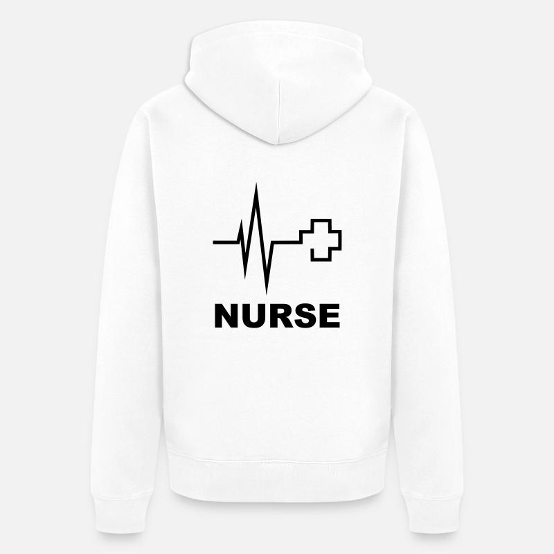 Nurse - Veste à capuche bio Premium Unisexe - blanc