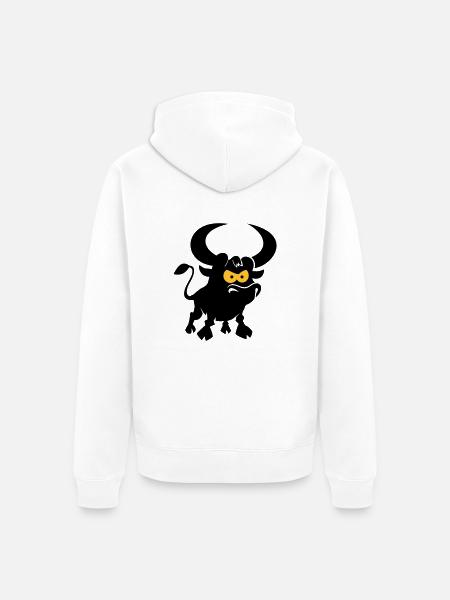 vl087b_stier_2c - Unisex Premium Organic Zip Hoodie - white