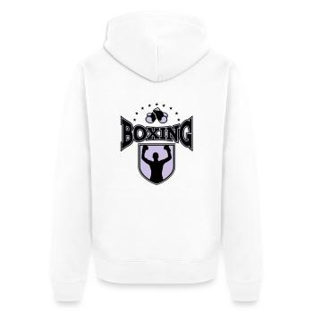 boxing - Veste à capuche bio Premium Unisexe - blanc - Dos - Thijin (182cm)