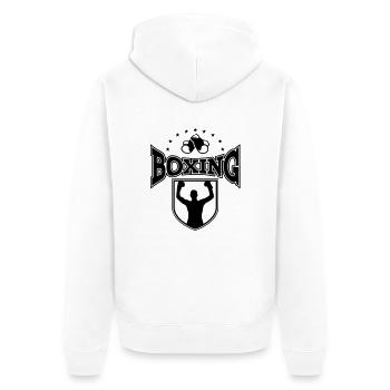 boxing - Veste à capuche bio Premium Unisexe - blanc - Dos - Thijin (182cm)