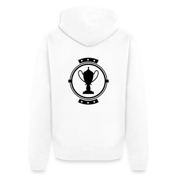 cup_logo_f1 - Veste à capuche bio Premium Unisexe - blanc - Dos - Thijin (182cm)