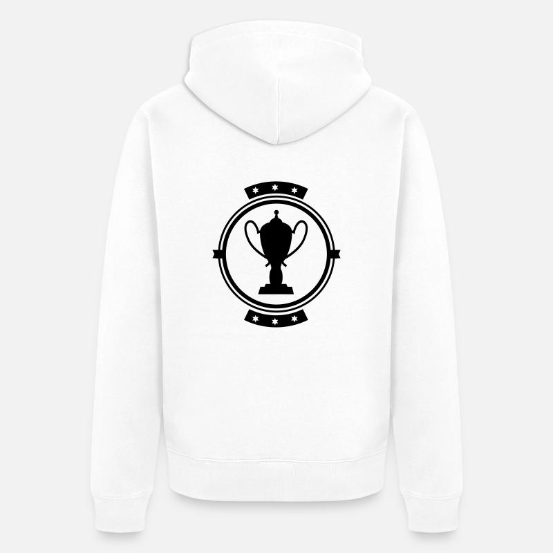 cup_logo_f1 - Veste à capuche bio Premium Unisexe - blanc