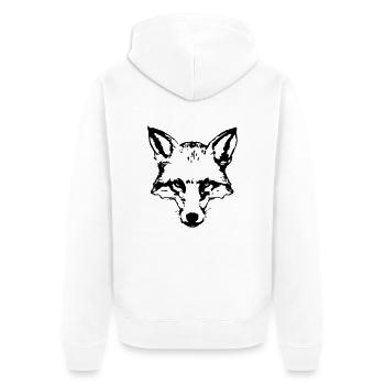 fox_head - Veste à capuche bio Premium Unisexe - blanc - Dos - Thijin (182cm)