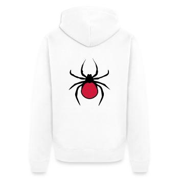 morsure de tique sangsue dégoûtant de sang d'araig - Veste à capuche bio Premium Unisexe - blanc - Dos - Thijin (182cm)