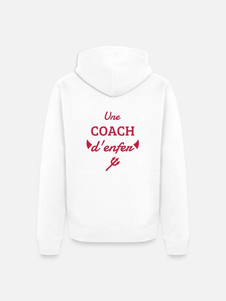 Coach / Coaching / Trainer / Sport - Unisex Premium Bio Zip Hoodie - Weiß