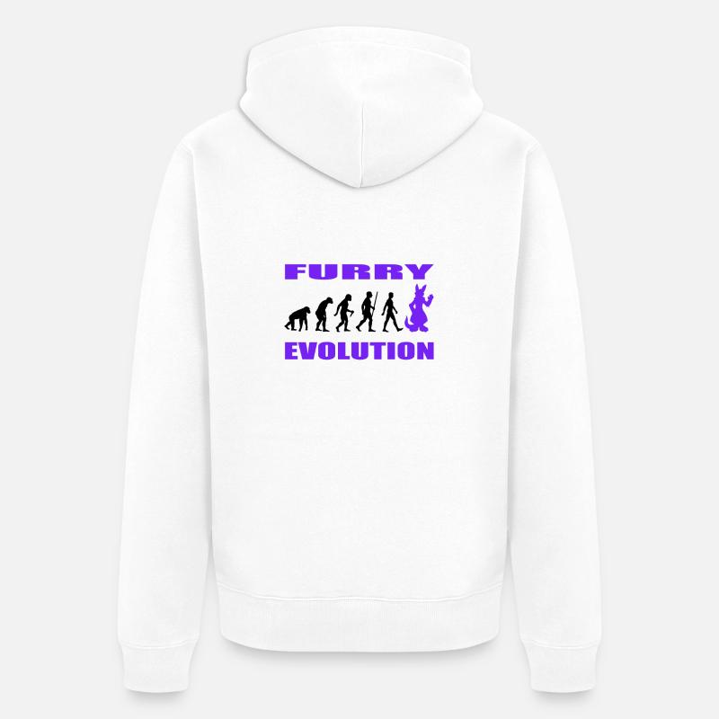 Furry - Veste à capuche bio Premium Unisexe - blanc