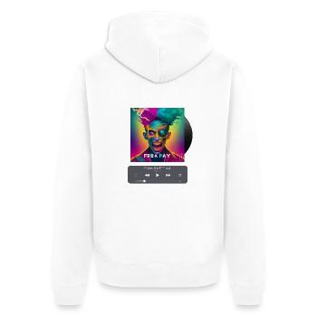 Freak, Album cover, Art of music, AI shirts - Unisex Premium Bio Zip Hoodie - Weiß - Hinten - Thijin (182cm)