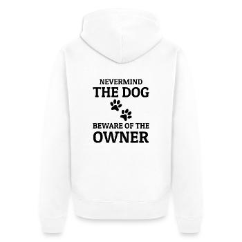 Hund Chien - Veste à capuche bio Premium Unisexe - blanc - Dos - Thijin (182cm)