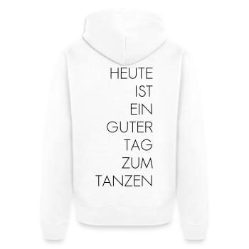 Guter Tag zum Tanzen - Unisex Premium Bio Zip Hoodie - Weiß - Hinten - Thijin (182cm)