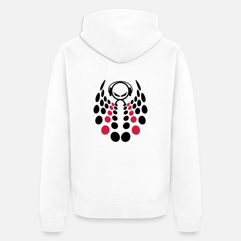 DJ - Veste à capuche bio Premium Unisexe - blanc