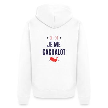 Cet été je me cachalot - Veste à capuche bio Premium Unisexe - blanc - Dos - Thijin (182cm)
