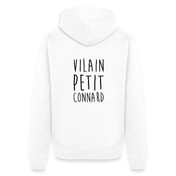 Vilain petit connard - Veste à capuche bio Premium Unisexe - blanc - Dos - Thijin (182cm)