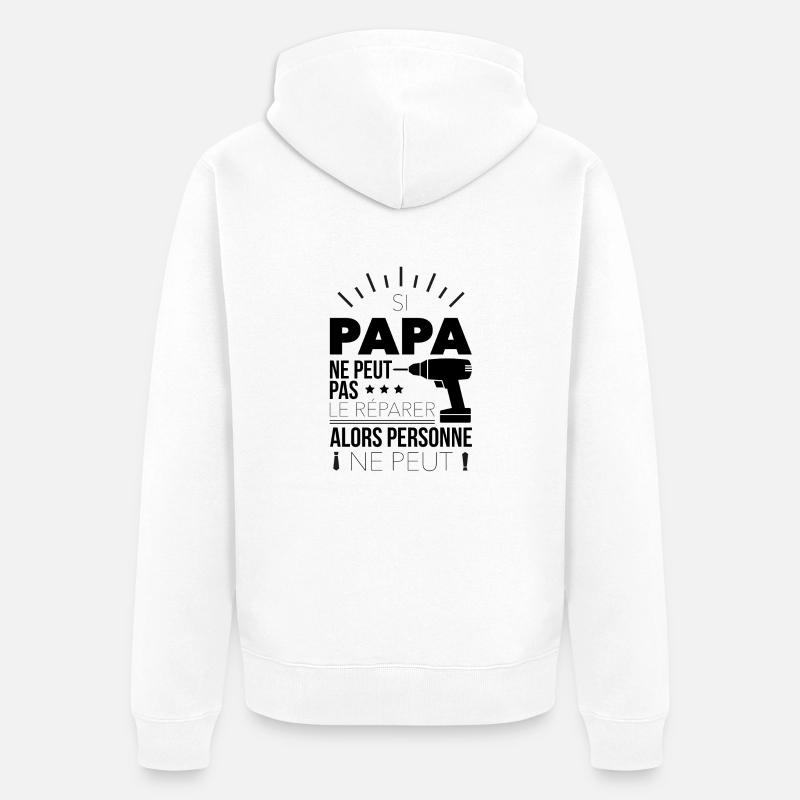 Si peut pas... - Veste à capuche bio Premium Unisexe - blanc