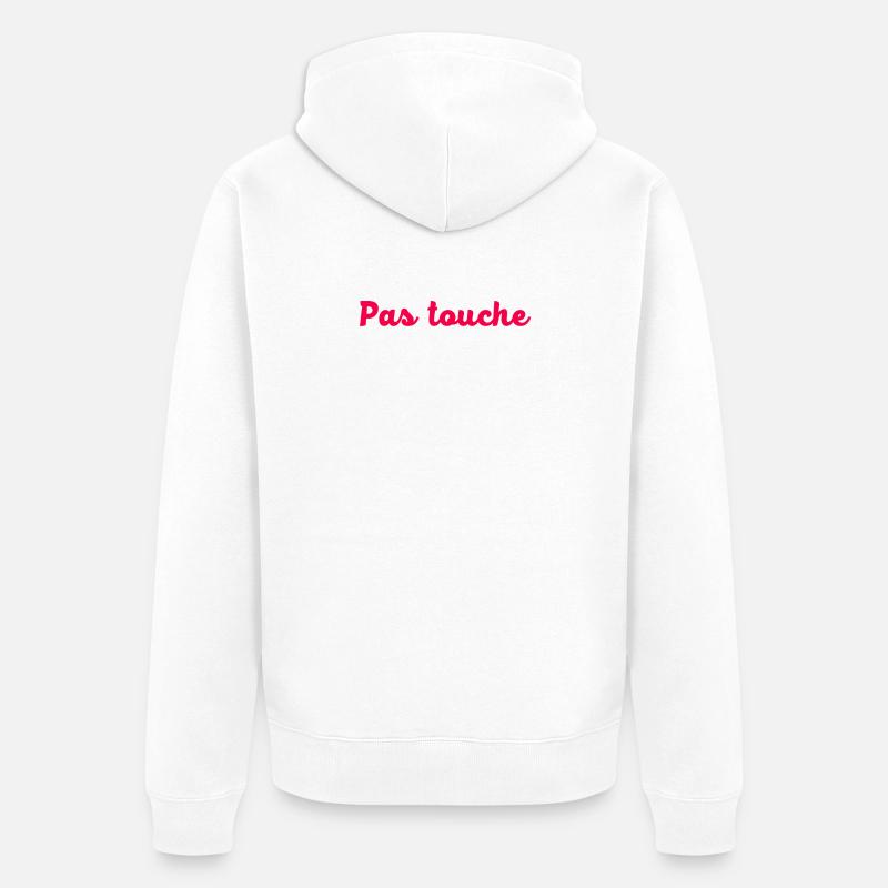 Pas touche - Veste à capuche bio Premium Unisexe - blanc