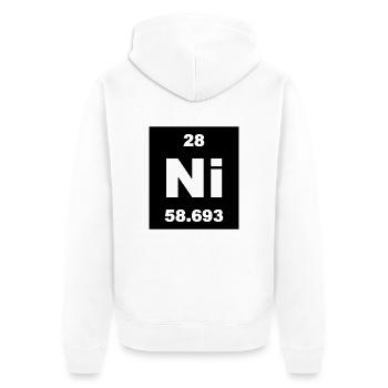 Element 28 - ni (nickel) - Short-inv - Veste à capuche bio Premium Unisexe - blanc - Dos - Thijin (182cm)