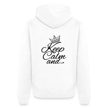 keep_calm_and_gi1 - Veste à capuche bio Premium Unisexe - blanc - Dos - Thijin (182cm)
