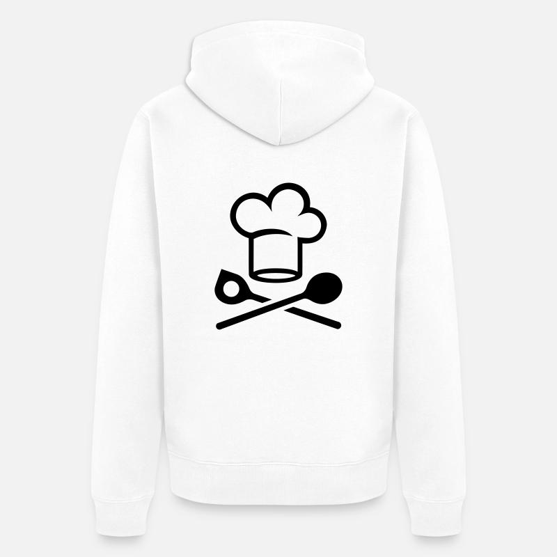 Cuisinier - Veste à capuche bio Premium Unisexe - blanc