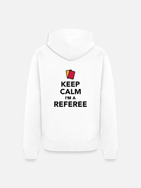 Schiedsrichter - Unisex Premium Bio Zip Hoodie - Weiß