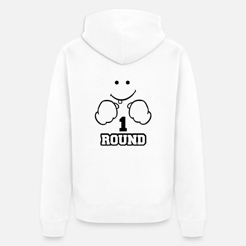 round1 - Veste à capuche bio Premium Unisexe - blanc